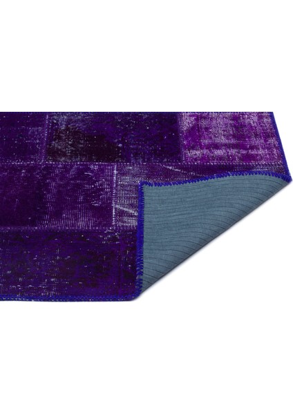 Mor Patchwork Yün Modern Desenli Yün Hav Toz Vermez Leke Tutmayan Salon Yolluk Mutfak El Dokuma Halı fiyatları