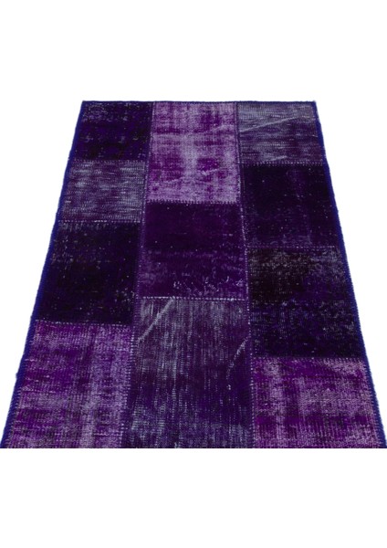 Mor Patchwork Yün Modern Desenli Yün Hav Toz Vermez Leke Tutmayan Salon Yolluk Mutfak El Dokuma Halı modelleri