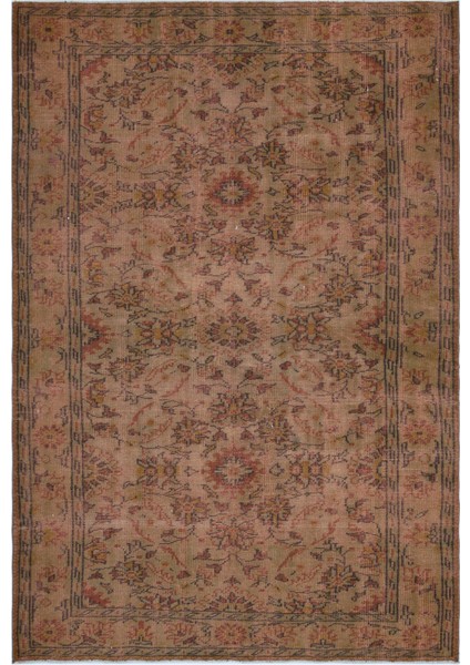 Atina Bej Eskitme Yün Modern Desenli Yün Hav Toz Vermez Leke Tutmayan Salon Yolluk Mutfak El Dokuma Halı