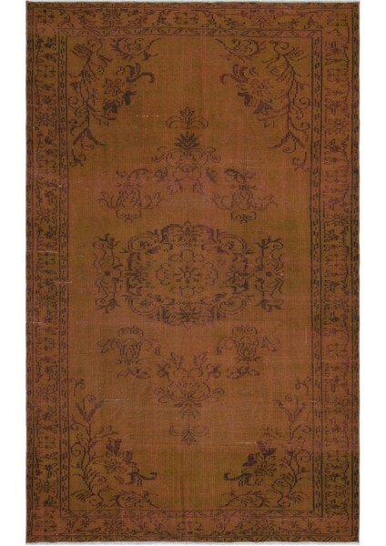 Atina Kırmızı Eskitme Yün Modern Desenli Yün Hav Toz Vermez Leke Tutmayan Salon Yolluk Mutfak El Dokuma Halı