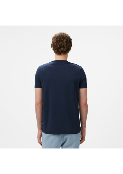 Erkek Lacivert Regular Fit T-Shirt V55009T.4NV fiyatları