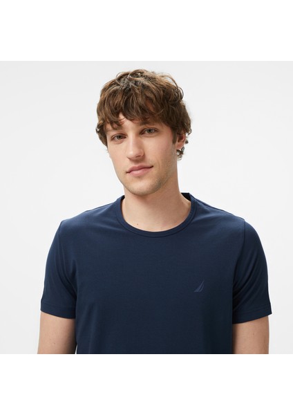 Erkek Lacivert Regular Fit T-Shirt V55009T.4NV fırsatları