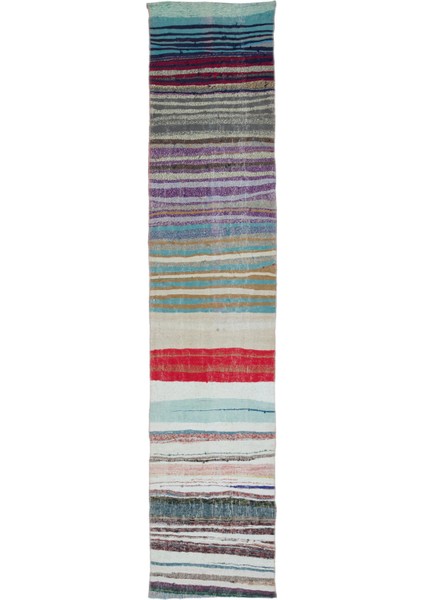 Iskece Kırmızı Eskitme Yün Modern Desenli Yün Hav Toz Vermez Leke Tutmayan Salon Yolluk Mutfak El Dokuma Halı