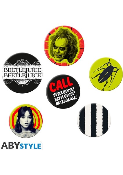 Beetlejuıce Badge Pack Beetlejuice Beetlejuice Rozet - ABYACC550