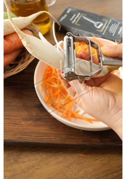 Premium Paslanmaz Kalite Çelik Turbo Jülyen Meyve Sebze Soyucu Kesici Doğrayıcı Mutfak modelleri