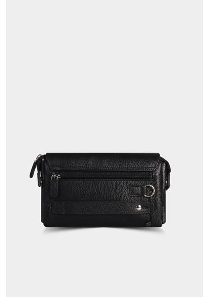 Siyah Patlı Hakiki Deri El Çantası Erkek / Kadın P1835 fiyatları