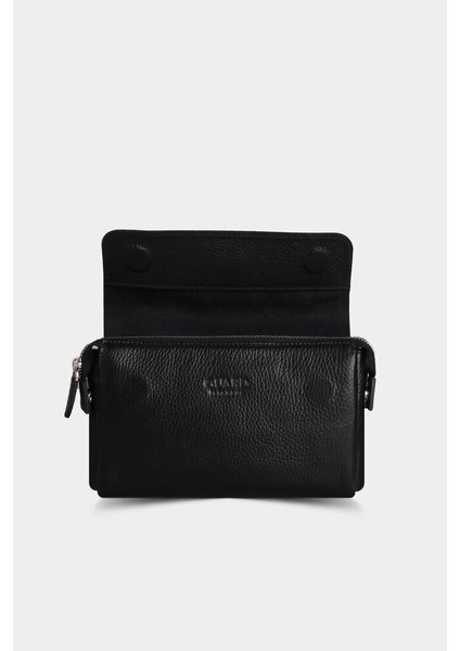 Siyah Patlı Hakiki Deri El Çantası Erkek / Kadın P1835 modelleri