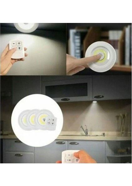 Uzaktan Kumandalı Yapışkanlı LED Spot Lamba WT-364 fiyatları