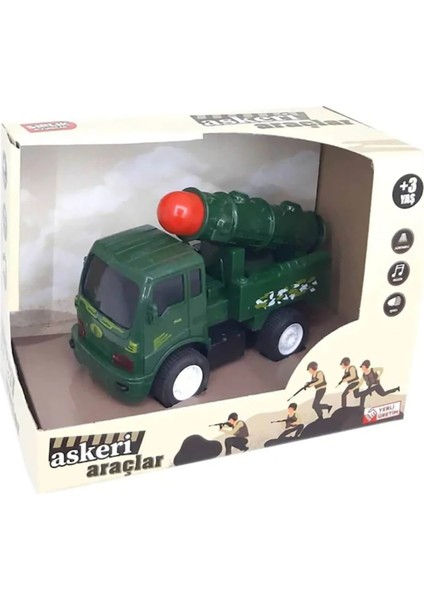 Pilli Sürtmeli Işıklı Şehrin Asker Araçları