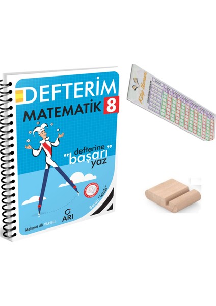 Arı 8. Sınıf Matematik Defterim - Matemito - Lgs 2026 - Telefon Tutucu + Çözüm Ayracı