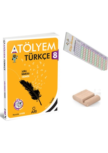 Arı 8. Sınıf Türkçe Atölyem -Türkçemino - Lgs 2026 - Telefon Tutucu + Çözüm Ayracı