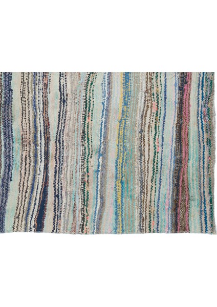 Teselya Bej Çizgili Yün Modern Desenli Yün Hav Toz Vermez Leke Tutmayan Salon Yolluk Mutfak El Dokuma Halı fırsatları