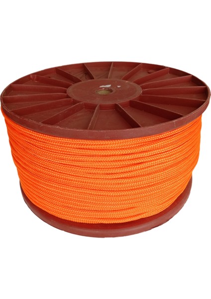 50 mt 6 mm Turuncu Renk Polyester Içi Dolgulu Dağcılık Kamp Gemici Hamak Salıncak Iskota Ipi fiyatları