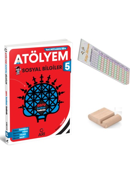 Arı 5. Sınıf Sosyal Bilgiler Atölyem - Sosyalimo - 2025-2026 + Telefon Tutucu + Çözüm Ayracı