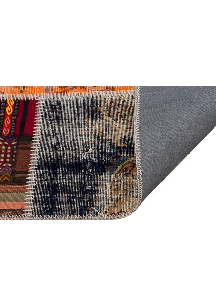 Bej Patchwork Etnik Modern Desenli Yün Hav Toz Vermez Leke Tutmayan Salon Yolluk Mutfak El Dokuma Halı fiyatları