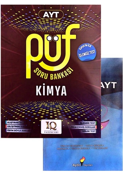 Püf Serisi Ayt Kimya Soru Bankası-Deneme Hediye-