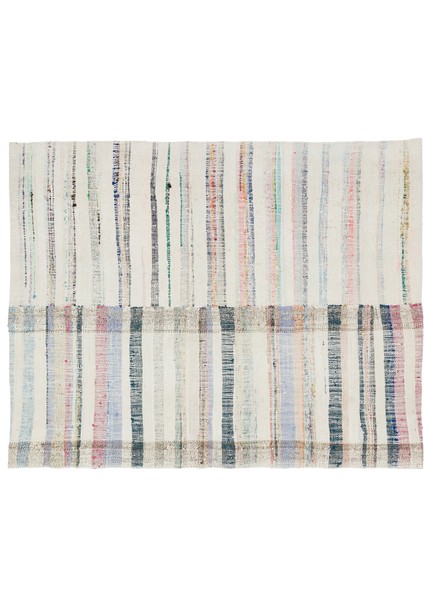 Teselya Bej Çizgili Yün Modern Desenli Yün Hav Toz Vermez Leke Tutmayan Salon Yolluk Mutfak El Dokuma Halı modelleri