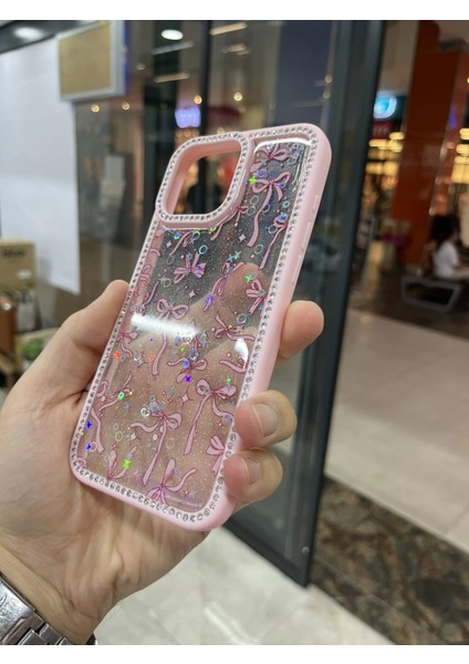 Iphone 16 Pro Kenarları Elmas Taşlı Kapak Premium Darbe Korumalı Kılıf modelleri