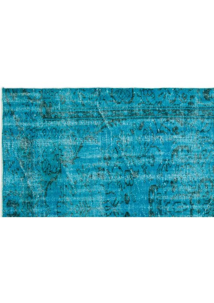 Atina Turkuaz Eskitme Yün Modern Desenli Yün Hav Toz Vermez Leke Tutmayan Salon Yolluk Mutfak El Dokuma Halı fırsatları