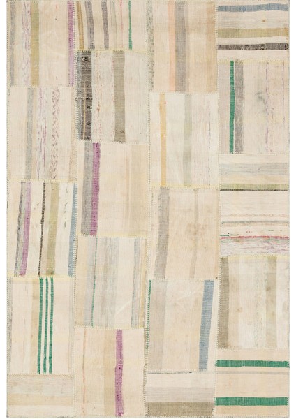 Iskece Mor Eskitme Yün Modern Desenli Yün Hav Toz Vermez Leke Tutmayan Salon Yolluk Mutfak El Dokuma Halı