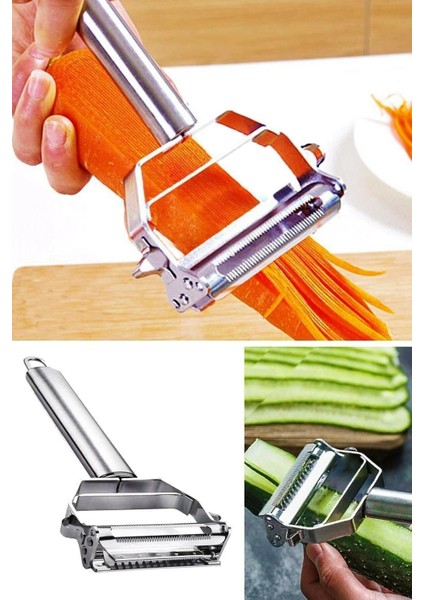 Turbo Paslanmaz Kaliteli Tamamı Çelik Jülyen Soyacak Patates Sebze Meyve Şekillendirir fiyatları