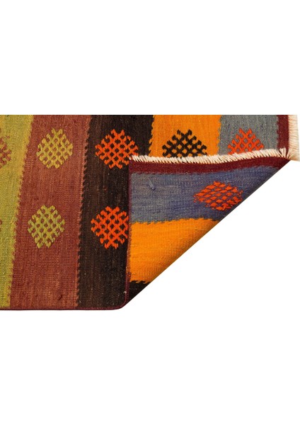 Turuncu Geometrik Yün Modern Desenli Yün Hav Toz Vermez Leke Tutmayan Salon Yolluk Mutfak El Dokuma Halı fiyatları