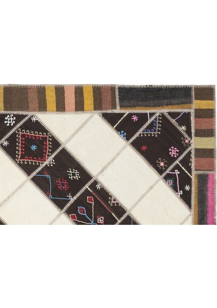 Vintage Siyah Eskitme Yün Modern Desenli Yün Hav Toz Vermez Leke Tutmayan Salon Yolluk Mutfak El Dokuma Halı modelleri