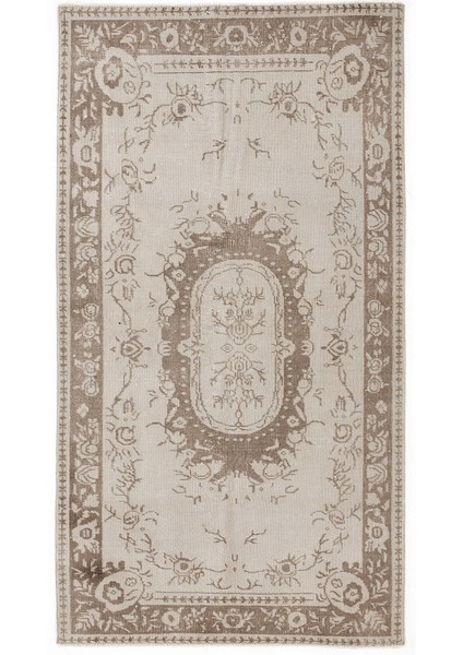 Teselya Bej Çizgili Yün Modern Desenli Yün Hav Toz Vermez Leke Tutmayan Salon Yolluk Mutfak El Dokuma Halı