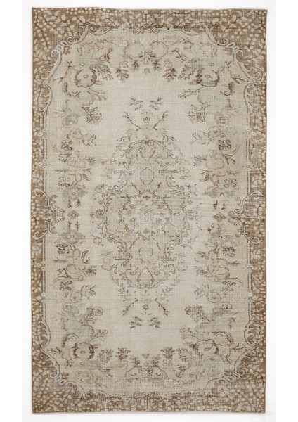 Atina Krem Eskitme Yün Modern Desenli Yün Hav Toz Vermez Leke Tutmayan Salon Yolluk Mutfak El Dokuma Halı