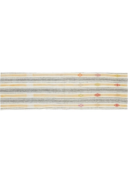 Girit Bej Çizgili Yün Modern Desenli Yün Hav Toz Vermez Leke Tutmayan Salon Yolluk Mutfak El Dokuma Halı modelleri