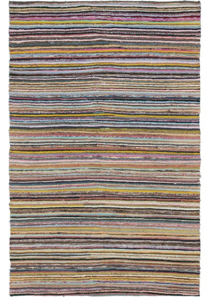 Atina Bej Eskitme Yün Modern Desenli Yün Hav Toz Vermez Leke Tutmayan Salon Yolluk Mutfak El Dokuma Halı