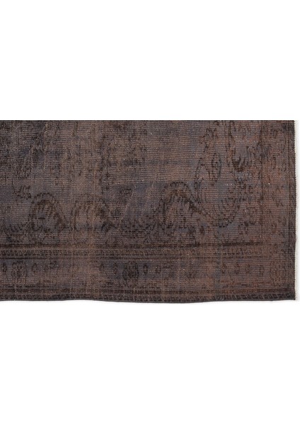 Kahverengi Çerçeveli Yün Modern Desenli Yün Hav Toz Vermez Leke Tutmayan Salon Yolluk Mutfak El Dokuma Halı fırsatları