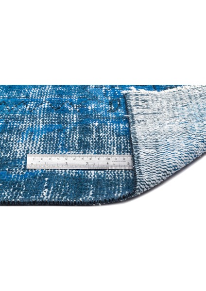 Turkuaz Eskitme Yün Modern Desenli Yün Hav Toz Vermez Leke Tutmayan Salon Yolluk Mutfak El Dokuma Halı fiyatları