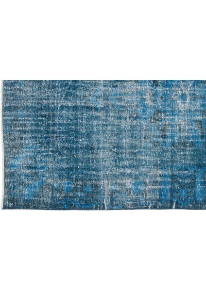 Turkuaz Eskitme Yün Modern Desenli Yün Hav Toz Vermez Leke Tutmayan Salon Yolluk Mutfak El Dokuma Halı fırsatları