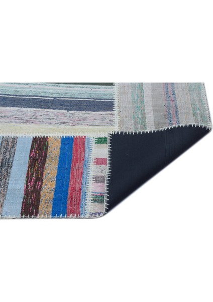 Atina Turkuaz Eskitme Yün Modern Desenli Yün Hav Toz Vermez Leke Tutmayan Salon Yolluk Mutfak El Dokuma Halı fiyatları