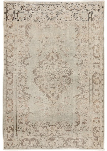 Girit Bej Çizgili Yün Modern Desenli Yün Hav Toz Vermez Leke Tutmayan Salon Yolluk Mutfak El Dokuma Halı