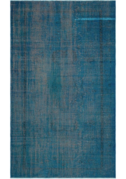 Atina Yeşil Eskitme Yün Modern Desenli Yün Hav Toz Vermez Leke Tutmayan Salon Yolluk Mutfak El Dokuma Halı