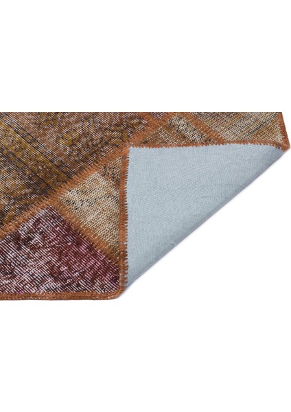 Iskece Kahverengi Eskitme Etnik Modern Desenli Yün Hav Toz Vermez Leke Tutmayan Salon Yolluk Mutfak El Dokuma Halı fiyatları