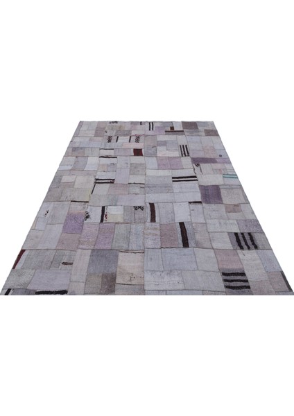 Teselya Mor Patchwork Etnik Modern Desenli Yün Hav Toz Vermez Leke Tutmayan Salon Yolluk Mutfak El Dokuma Halı modelleri