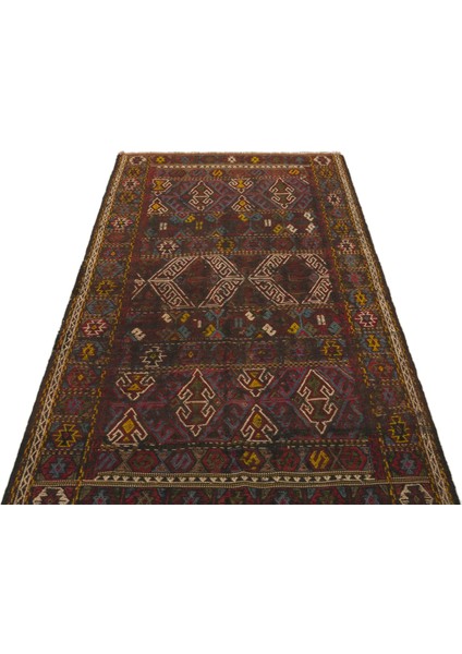 Kahverengi Geometrik Yün Modern Desenli Yün Hav Toz Vermez Leke Tutmayan Salon Yolluk Mutfak El Dokuma Halı modelleri