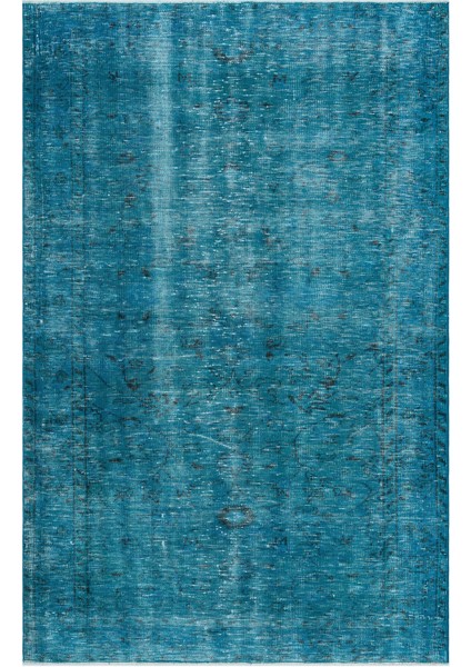 Teselya Kırmızı Eskitme Yün Modern Desenli Yün Hav Toz Vermez Leke Tutmayan Salon Yolluk Mutfak El Dokuma Halı