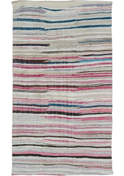 Atina Mavi Eskitme Yün Modern Desenli Yün Hav Toz Vermez Leke Tutmayan Salon Yolluk Mutfak El Dokuma Halı