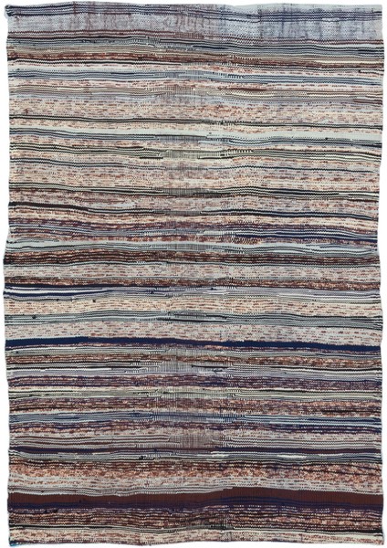 Teselya Kırmızı Eskitme Yün Modern Desenli Yün Hav Toz Vermez Leke Tutmayan Salon Yolluk Mutfak El Dokuma Halı