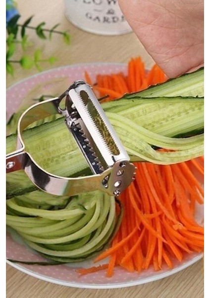 Pratik Jülyen Soyacak & Paslanmaz Çelik Sağlam & Pratik Sebze Soyucu & Şık Tasarım