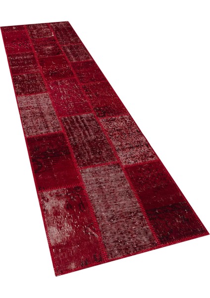 Kırmızı Patchwork Etnik Modern Desenli Yün Hav Toz Vermez Leke Tutmayan Salon Yolluk Mutfak El Dokuma Halı modelleri