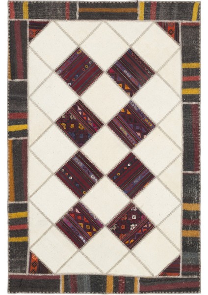 Atina Bej Eskitme Yün Modern Desenli Yün Hav Toz Vermez Leke Tutmayan Salon Yolluk Mutfak El Dokuma Halı