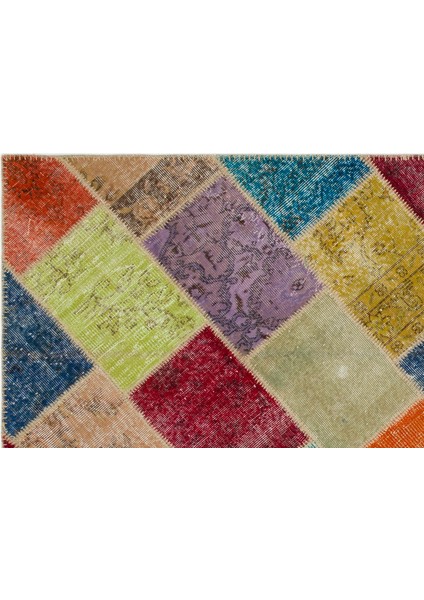 Iskece Bej Patchwork Etnik Modern Desenli Yün Hav Toz Vermez Leke Tutmayan Salon Yolluk Mutfak El Dokuma Halı fırsatları