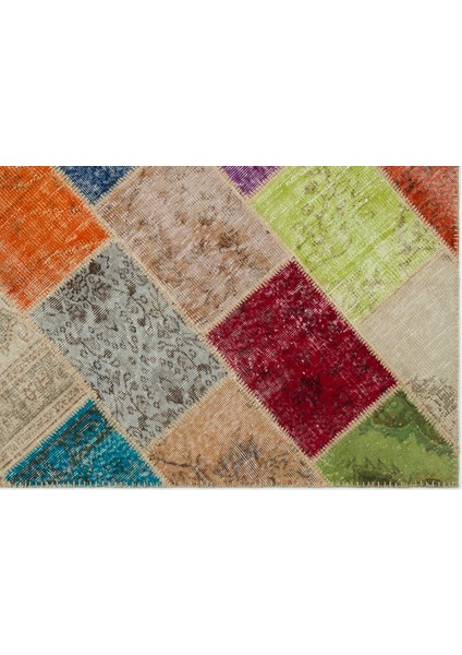 Iskece Bej Patchwork Etnik Modern Desenli Yün Hav Toz Vermez Leke Tutmayan Salon Yolluk Mutfak El Dokuma Halı indirimleri