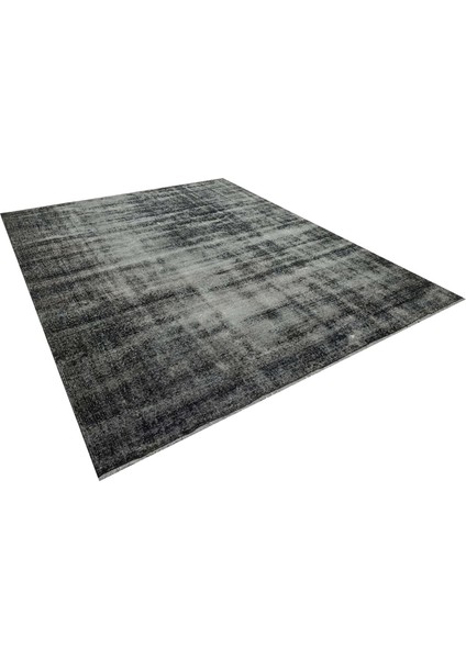 Gri Patchwork Etnik Modern Desenli Yün Hav Toz Vermez Leke Tutmayan Salon Yolluk Mutfak El Dokuma Halı