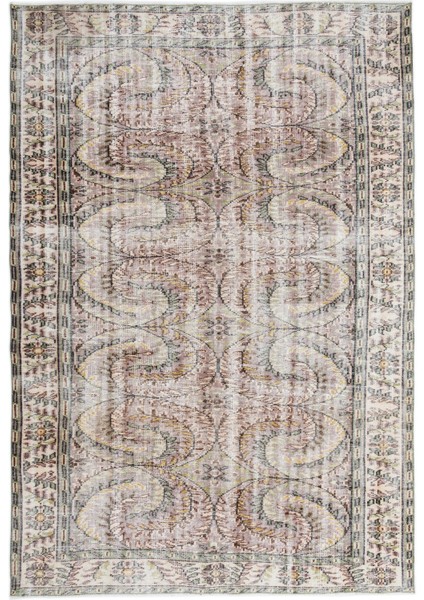 Atina Bej Eskitme Yün Modern Desenli Yün Hav Toz Vermez Leke Tutmayan Salon Yolluk Mutfak El Dokuma Halı